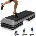 43 inch Adjustable Aerobic Exercise Step Platform with 4 Risers X5962
