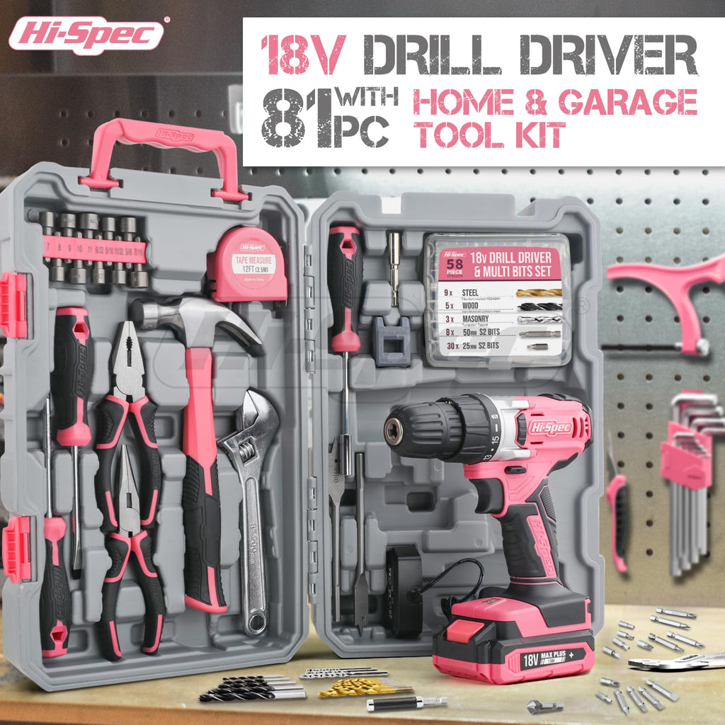 18V Cordless Drill Tool Set P28736
