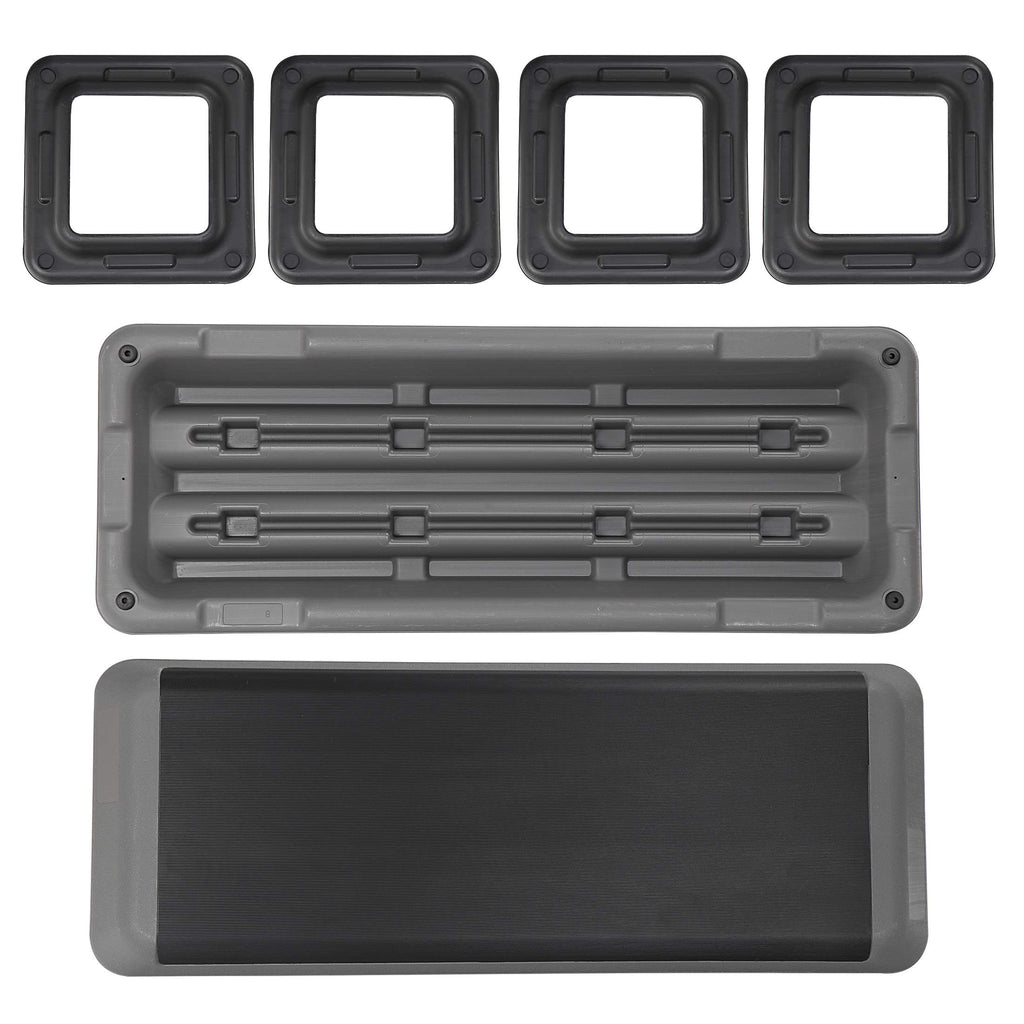 43 inch Adjustable Aerobic Exercise Step Platform with 4 Risers X5962