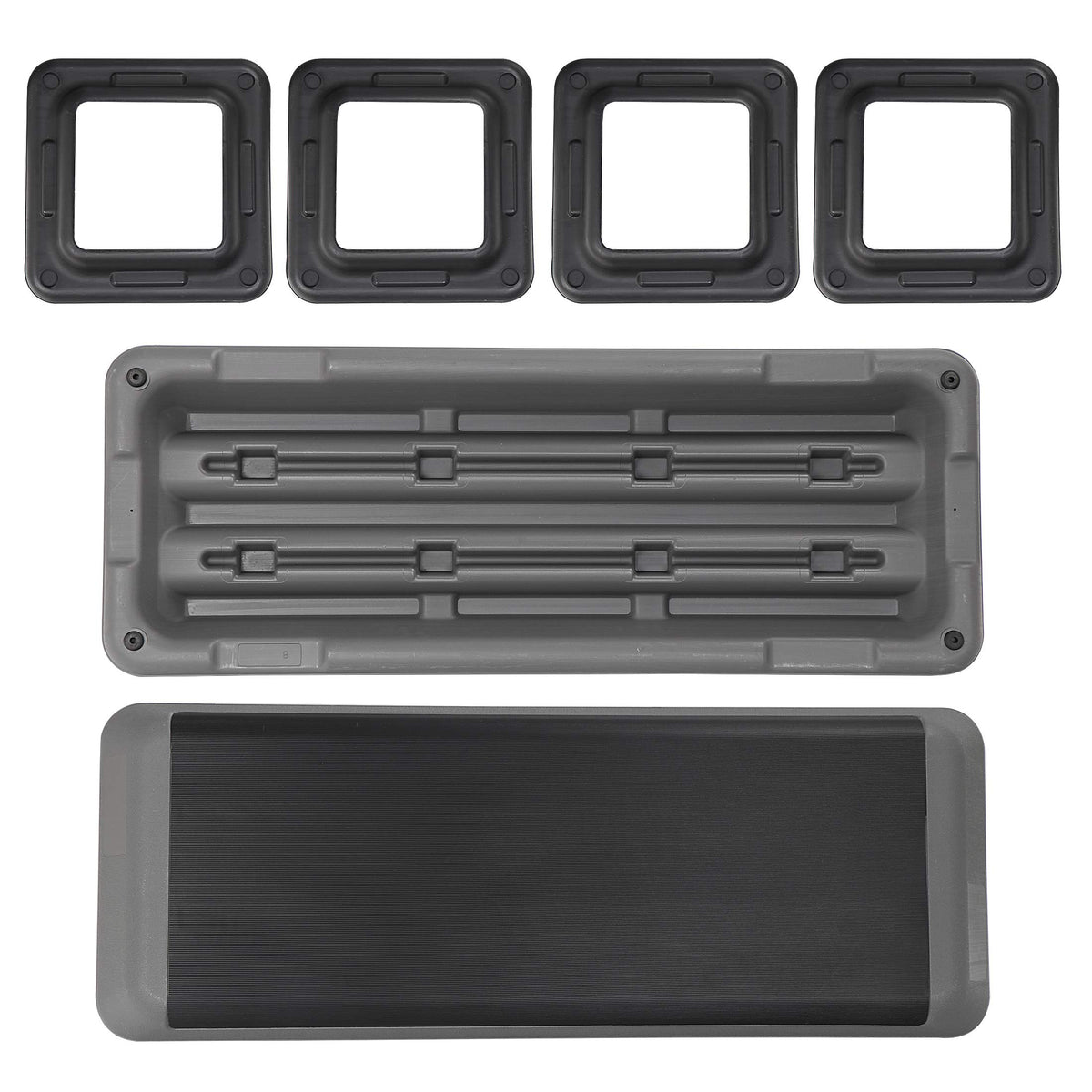43 inch Adjustable Aerobic Exercise Step Platform with 4 Risers X5962