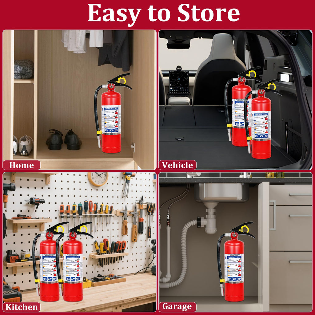 2-Pack 5 lb ABC Dry Chemical Fire Extinguishers O312