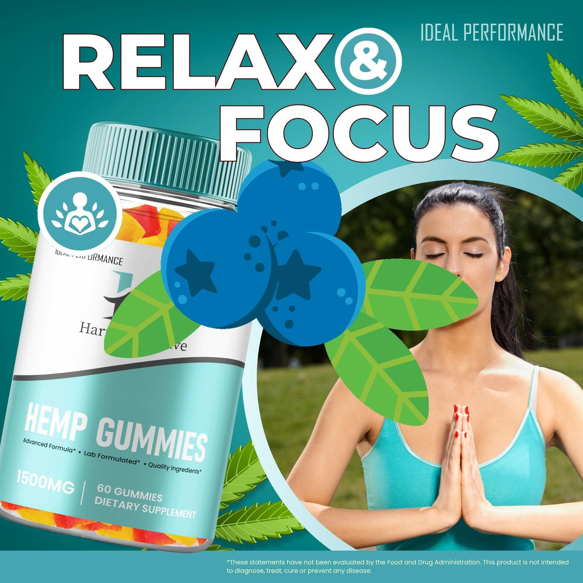 60 Gummies Hemp Gummies F94506