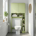 Green Over the Toilet Storage Cabinet with Adjustable Shelf N471