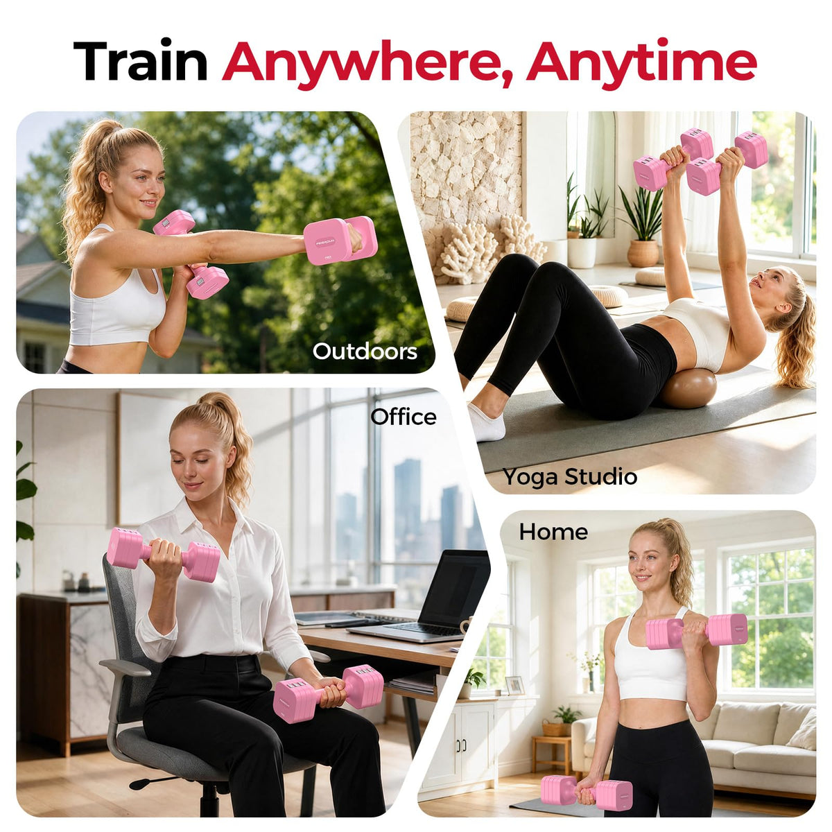 5-in-1 Adjustable Dumbbell Set Q47650