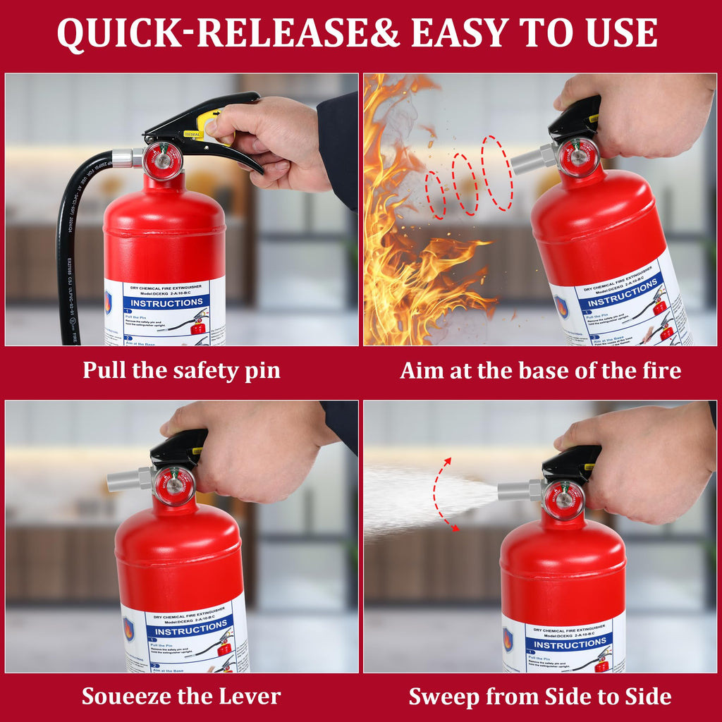 2-Pack 5 lb ABC Dry Chemical Fire Extinguishers O312