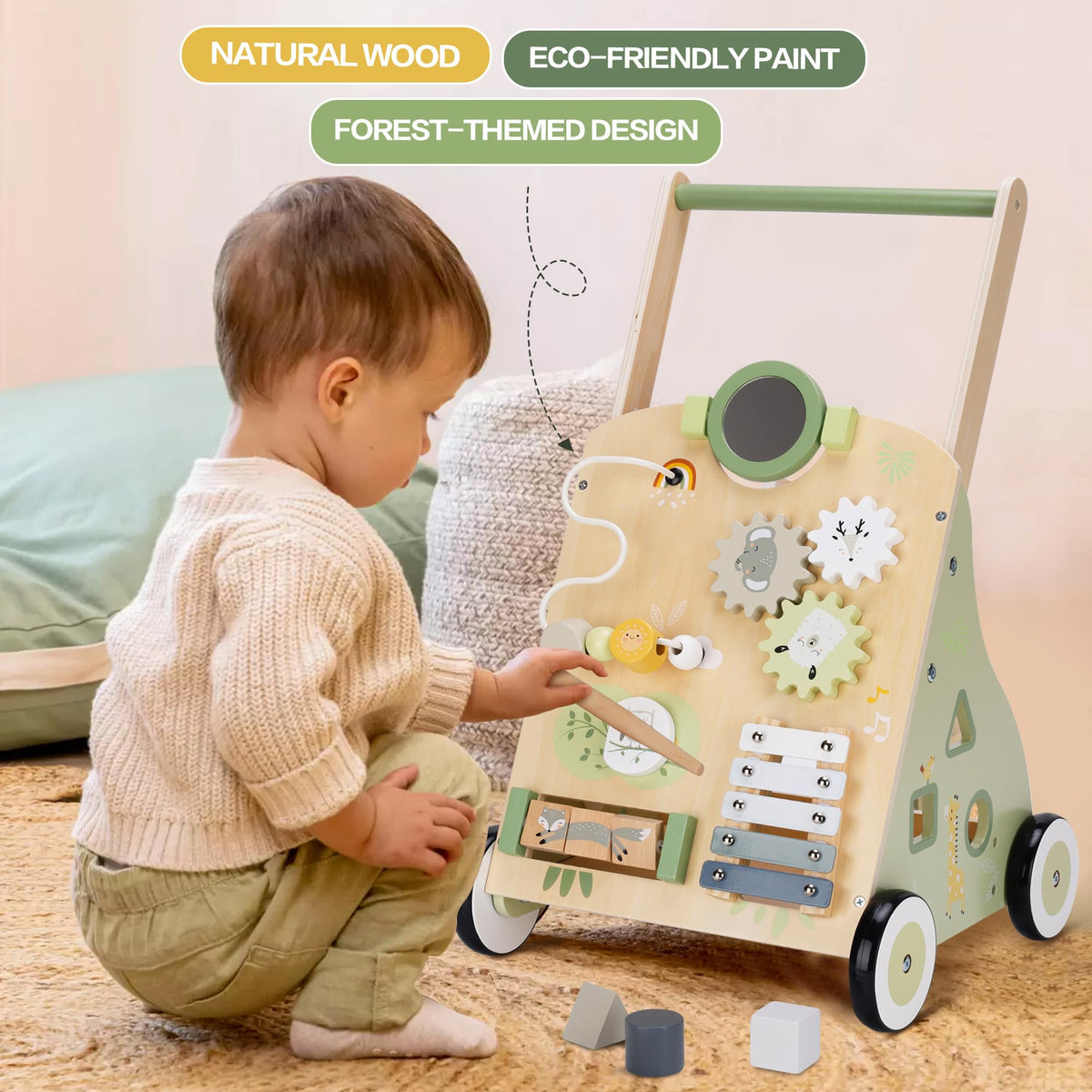 Wooden Baby Walker 18M+ M3968
