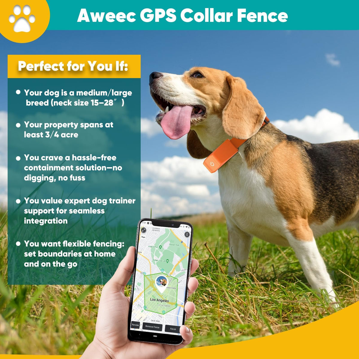 Wireless Dog Fence with Training Collar B1219