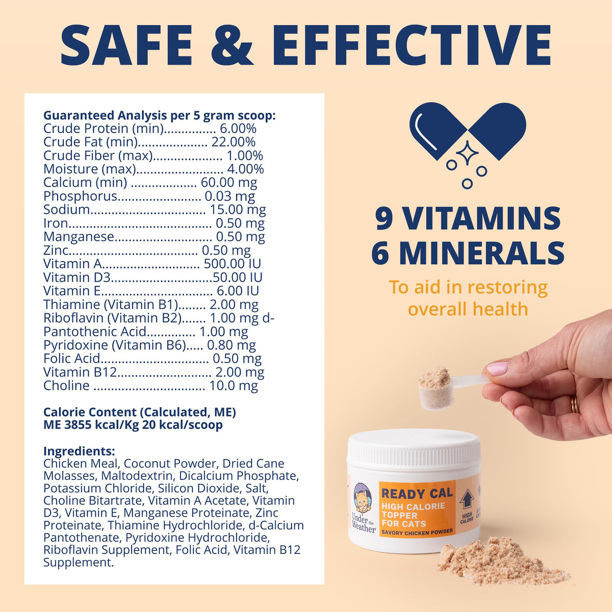 Chicken Flavor High-Calorie Cat Supplement Powder Q5540