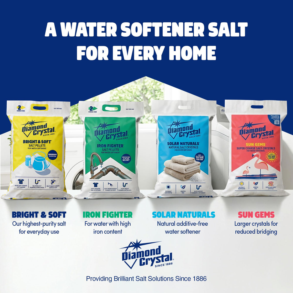 Water Softener Salt Crystals, 40 lbs C679939