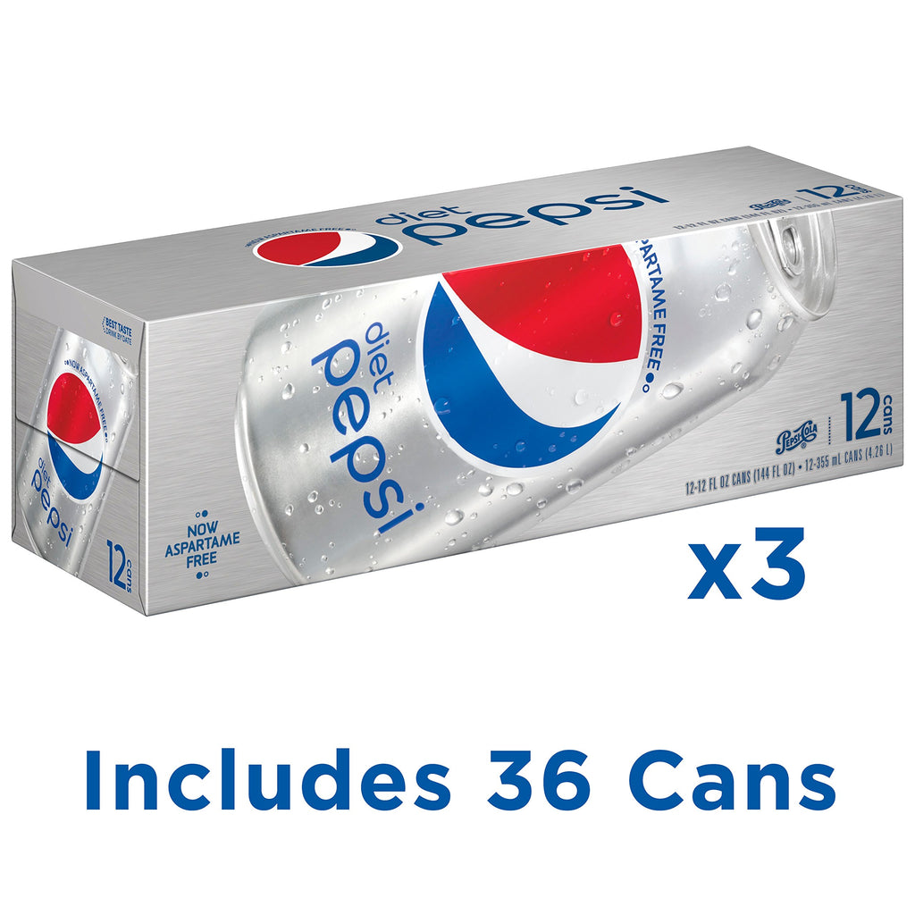 Diet Pepsi Soda 12 fl oz 36 Cans D783609