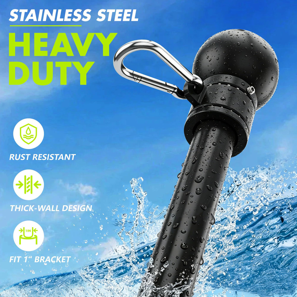 4.8FT Stainless Steel Flag Pole P515