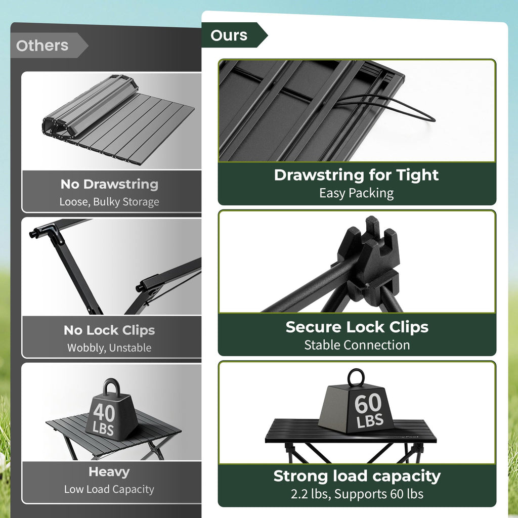 Ultralight Portable Folding Camping Table X22011