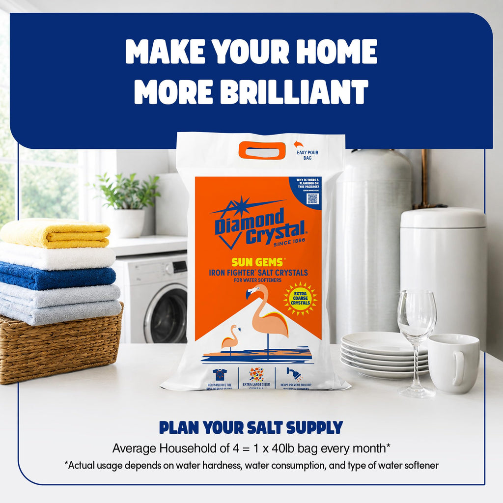 Water Softener Salt Crystals, 40 lbs C679939