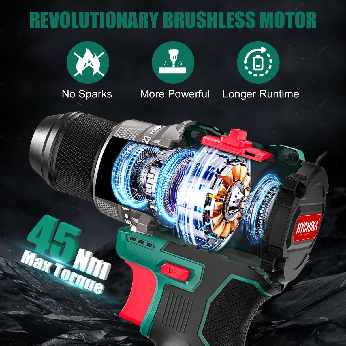 16.8V Cordless Brushless Compact Drill G57972