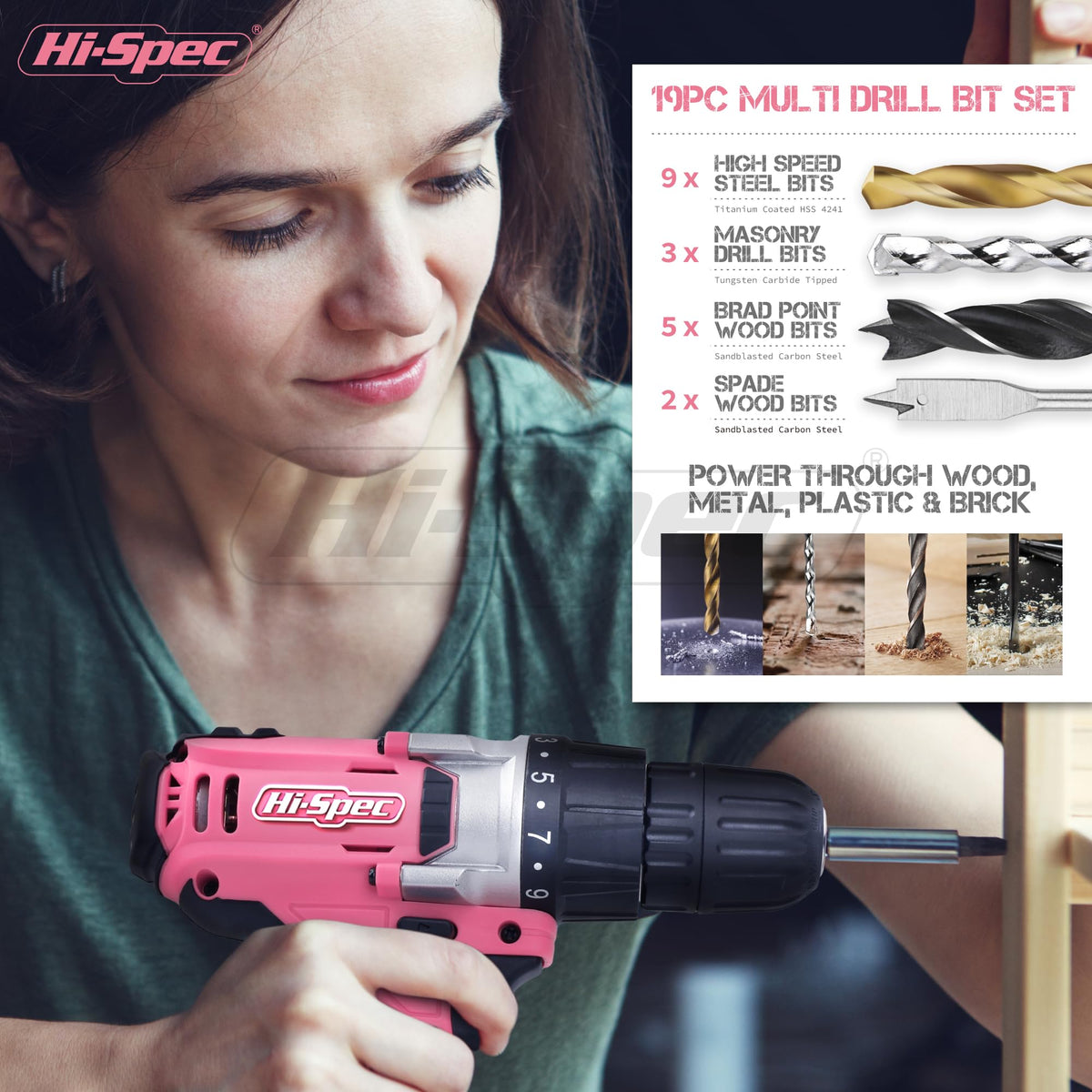 18V Cordless Drill Tool Set P28736