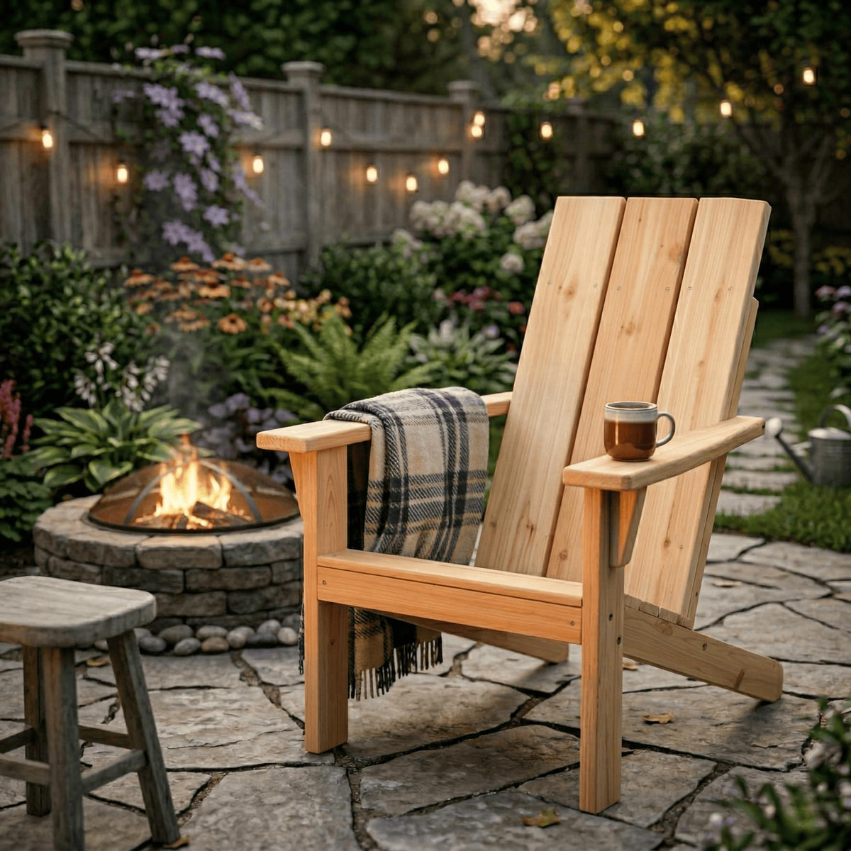 Natural Stain Adirondack Chair C548427