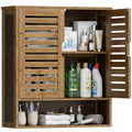 Bamboo Over-The-Toilet Storage Cabinet with 2 Door Y723