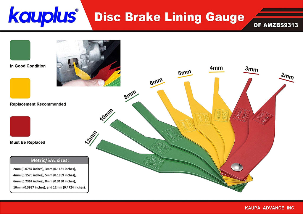 14-Piece Drum Brake Tool Set with Brake Lining Gauge A9498