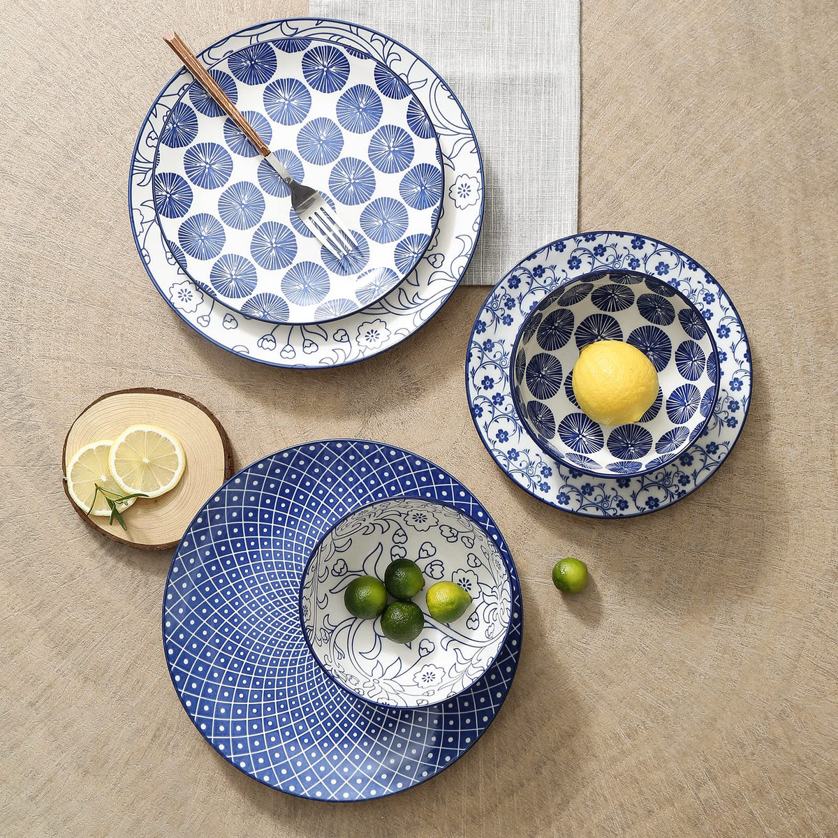 Ceramic Dinnerware Set 12 Pieces G975