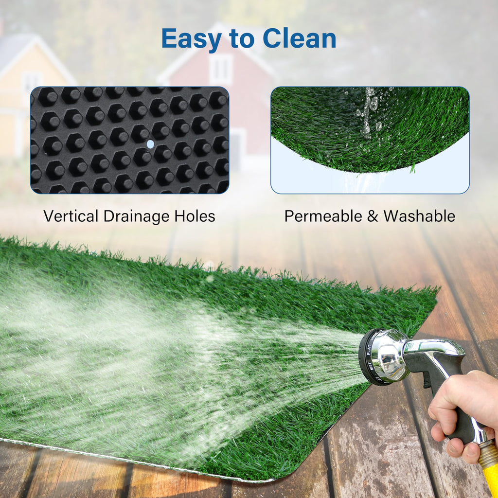 Artificial Dog Grass Pad with Tray 16x20 inches A382508