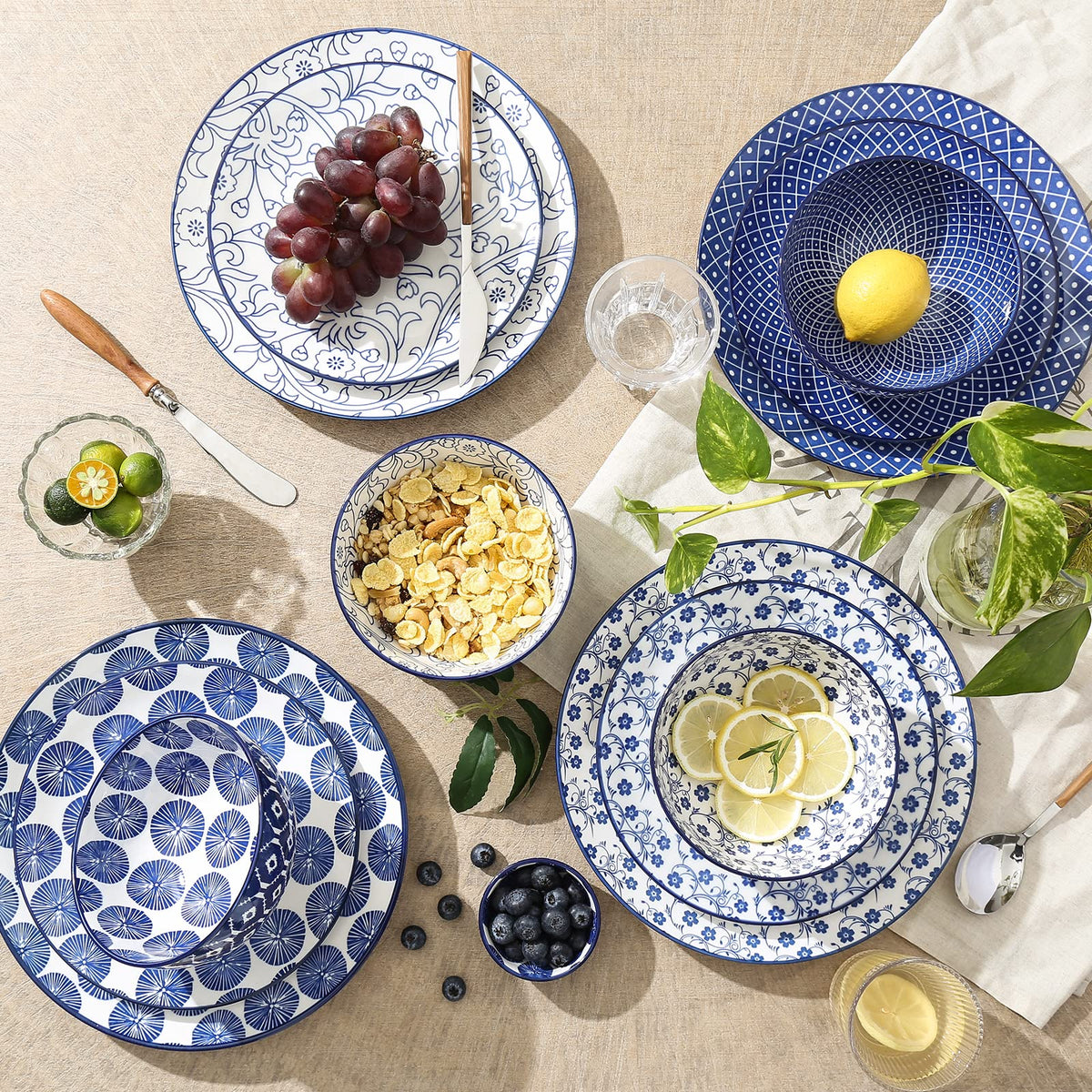 Ceramic Dinnerware Set 12 Pieces G975