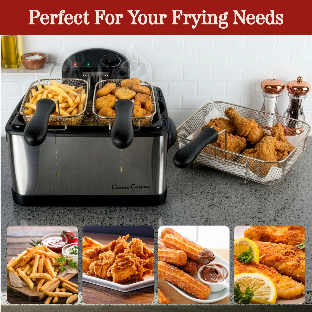 4L Electric Oil Fryer I693