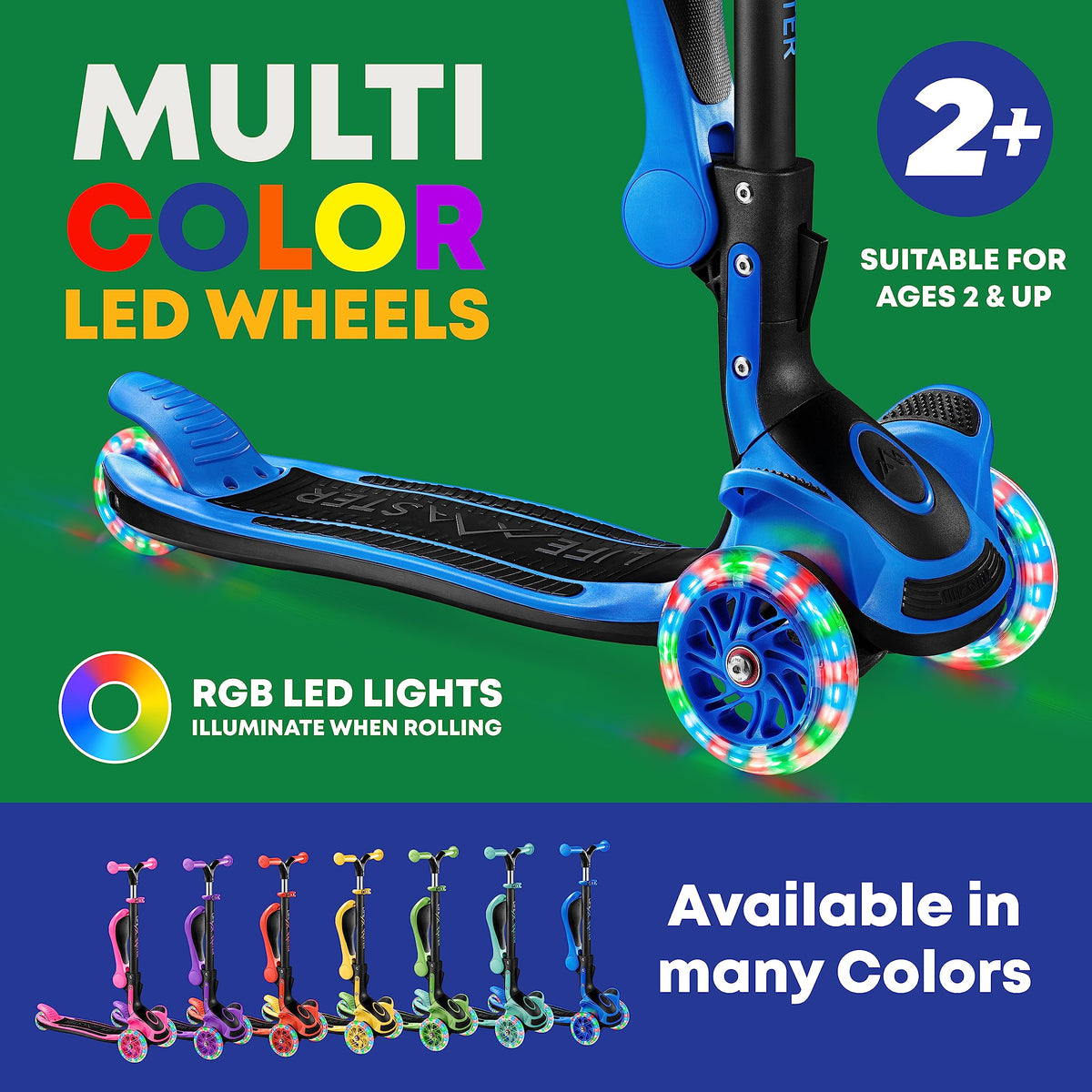 3 Wheel Foldable Kids Scooter with LED Wheels K314021